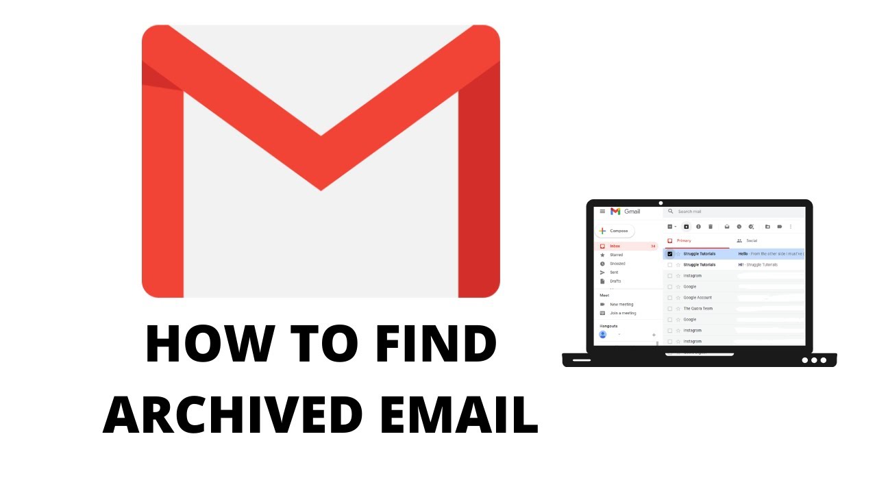 Cara melihat email yang diarsipkan