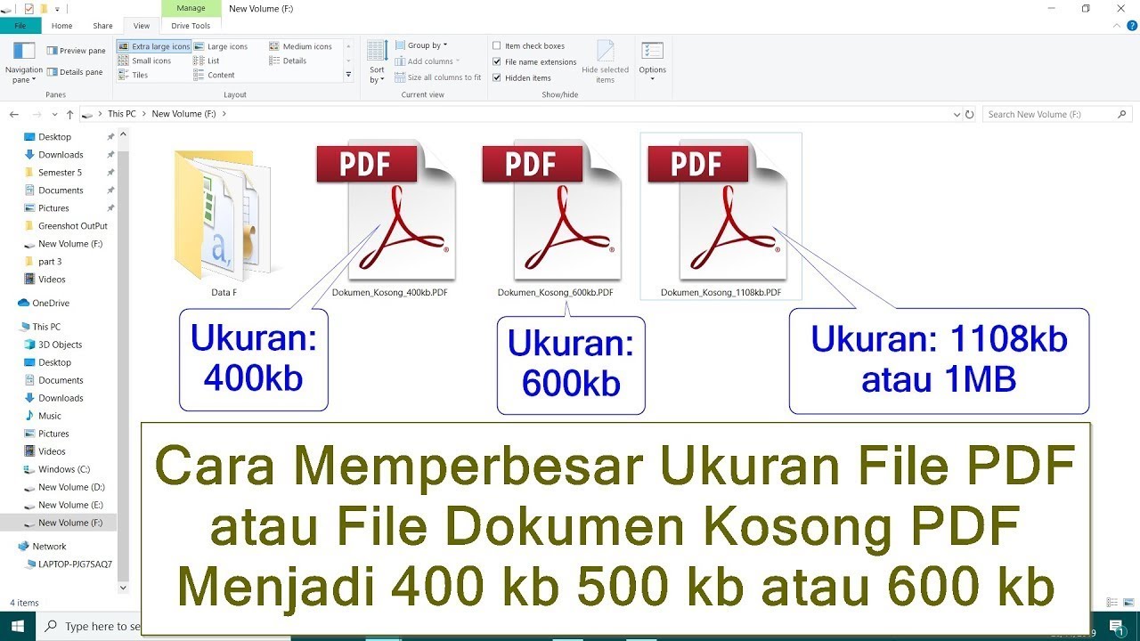 Cara memperbesar ukuran file pdf