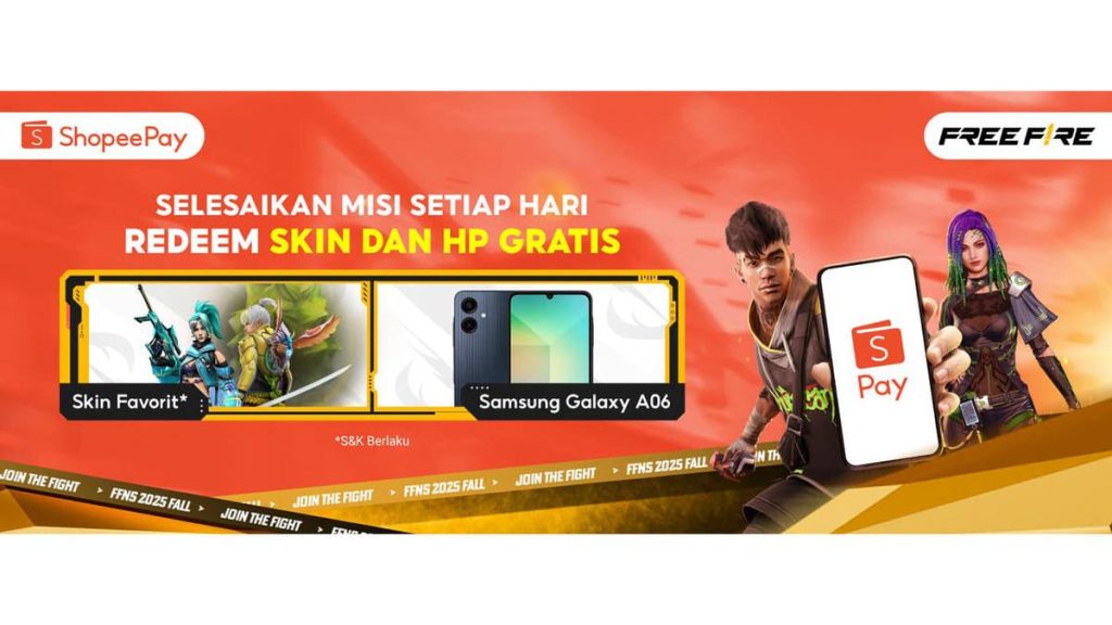 Strategi Booyah & Redeem Skin FFNS 2025 Fall dengan ShopeePay