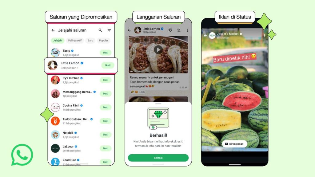 Ga Kaget Kan? Iklan WhatsApp Udah Nongol di Status & Saluran.